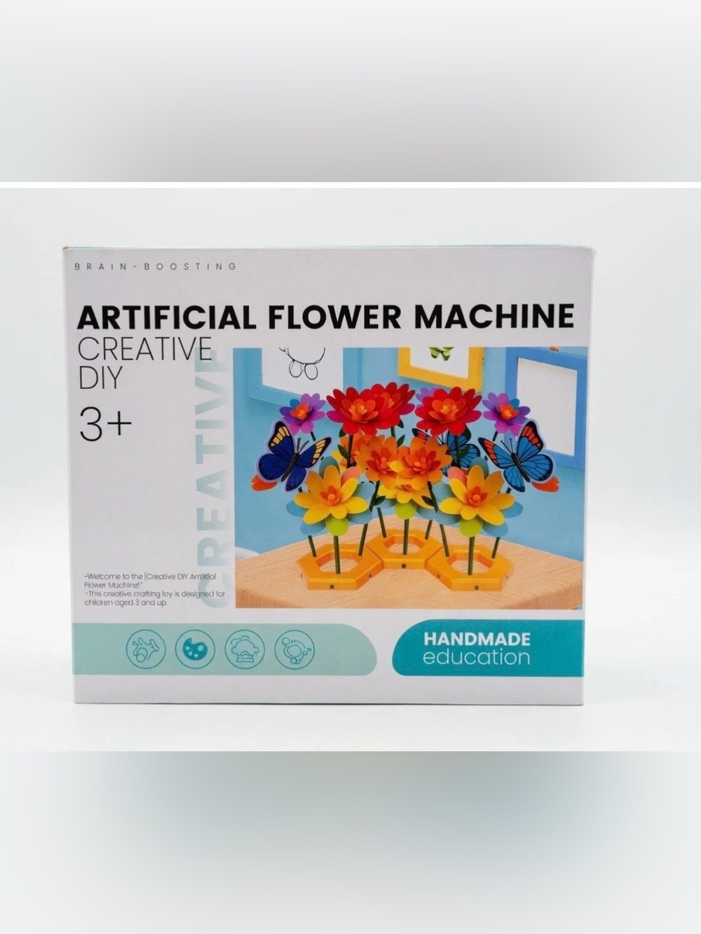 DIY Art Flower Bouquets Machine Kids Craft Kit Flower Making/Embossing Ages 3+